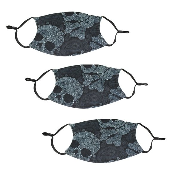 Other - Pack of 3 Adjustable Polyester Graphic Face Mask